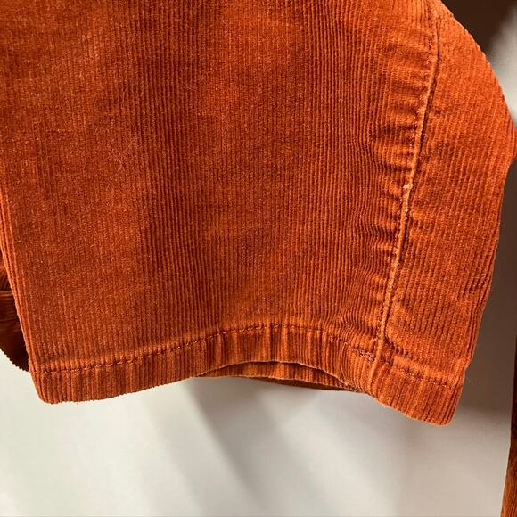 Talbots Petites Women 8p Signature Stretch Corduroy Straight Pants Orange Preppy - Picture 5 of 15